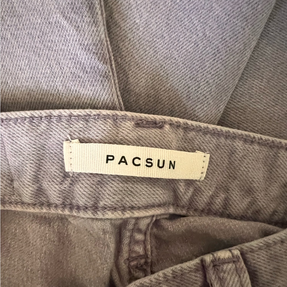 Pacsun/ Pacific Sunwear dusty lavender high rise flare jeans - Picture 8 of 9